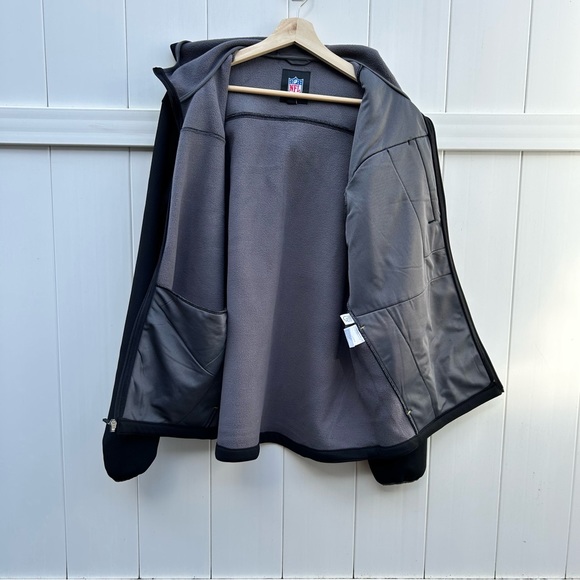 Pittsburgh Steelers NFL Men’s Black Hooded Fleece Jacket w Logo | Size Large - Picture 7 of 13